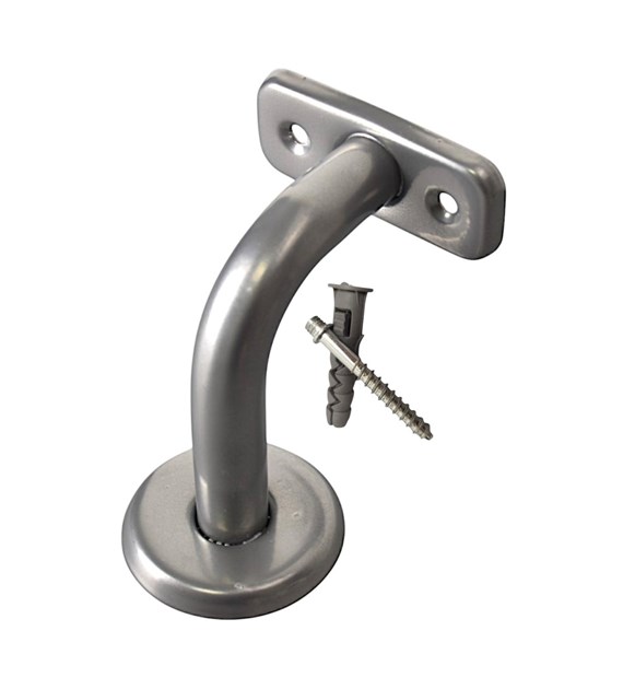 Uchwyt do poręczy malowany SREBRNY