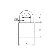 Kłódka z atestem GRANIT-1