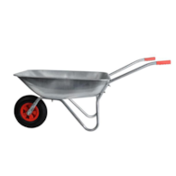 Taczki ogrodowe 65L kosz ocynkowany