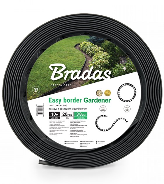 Zestaw z obrzeżem trawnikowym EASY BORDER - 50mm