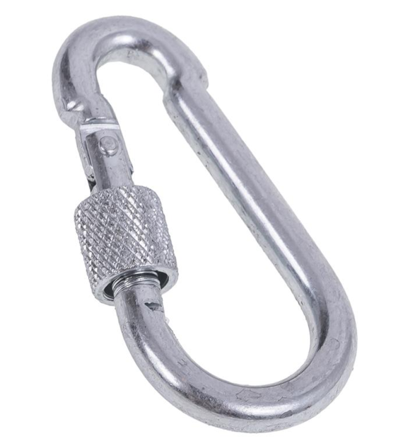 Karabińczyk z zabezpieczeniem 40 mm DIAMANTO