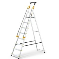 Drabina aluminiowa jednostronna 8 stopniowa PRO z poręczą 150kg