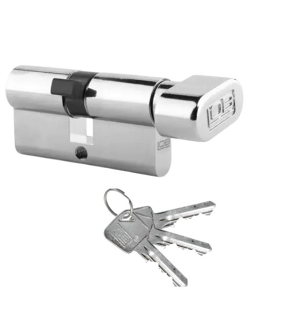 Wkładka drzwiowa LOB 30/40G gałka ARES nikiel