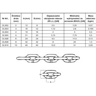 Łańcuch studzienny ocynk D-1 10mm, rolka 15mb DIN5685A DIAMANTO