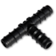 Trójnik, 3x wtyk na wąż 20mm