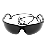 Okulary ochronne przyciemniane nieparujące z regulowanymi zausznikami i sznurkiem zabezpieczającym