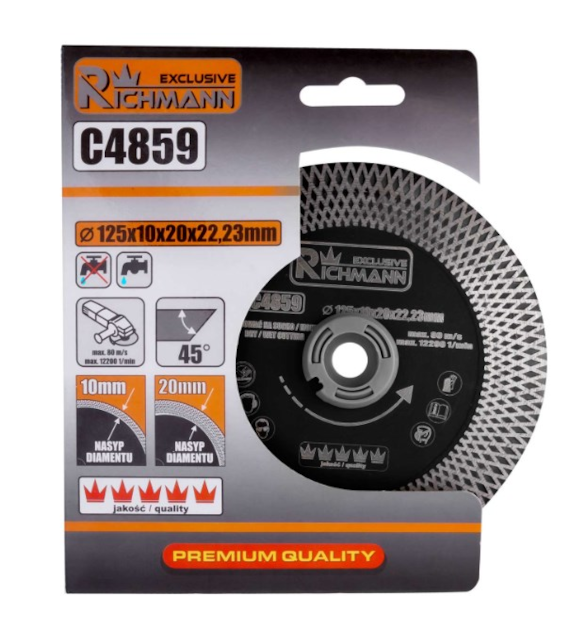 Tarcza diamentowa do krawędzi 125x1,9mm RICHMANN