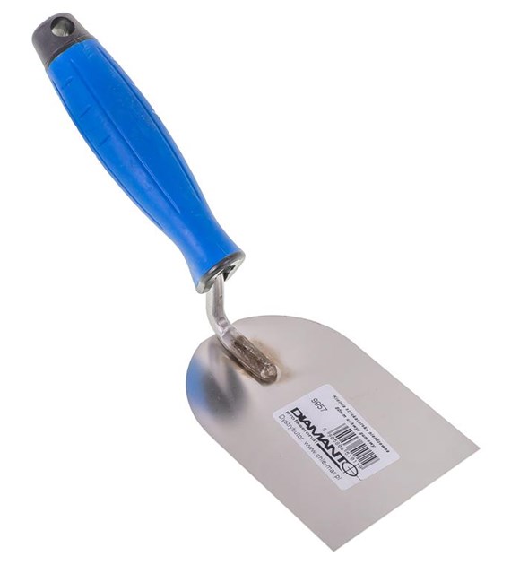 Kielnia sztukatorska nierdzewna uchyt gumowy 80mm