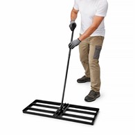 Niwelator ogrodowy ręczny 90x30 cm z trzonkiem metalowym 170 cm
