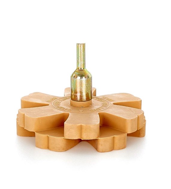 Gumowy krążek do usuwania kleju+ adapter (agresywny)