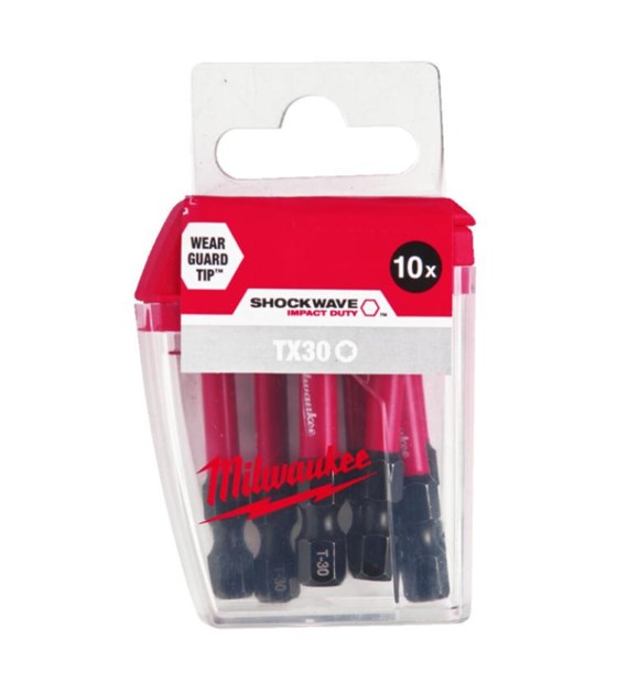 MILWAUKEE BIT SHOCKWAVE CD TX 30/50mm (10szt)