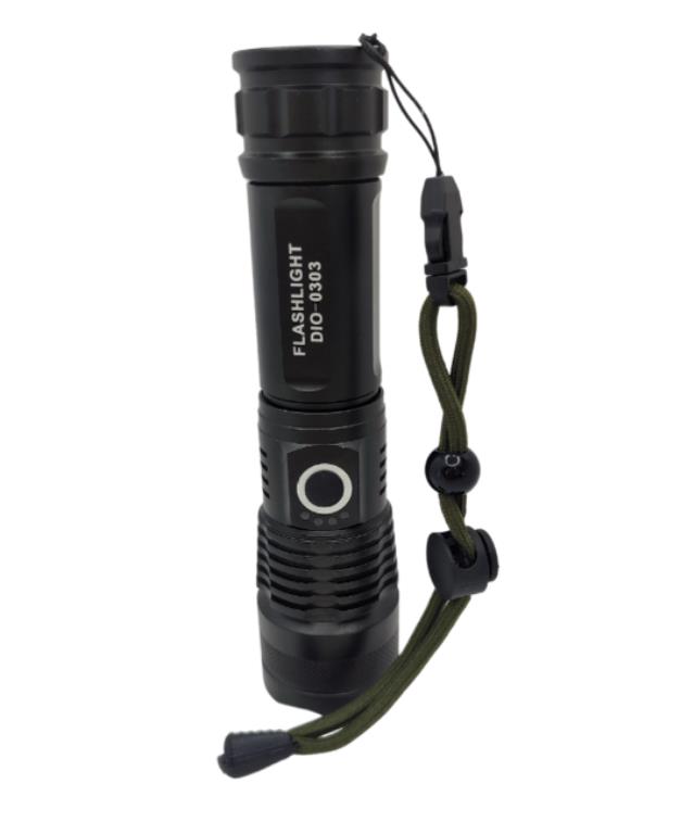 Latarka ręczna LED akumulatorowa 500lm ZOOM USB DIOLED