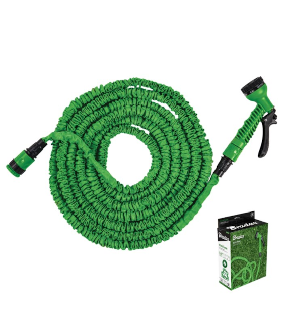 Wąż rozciągliwy-zestaw ogrodowy TRICK HOSE 5m - 15m (zielony) BOX