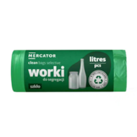 Worki do segregacji 120l - zielony/szkło, 10szt