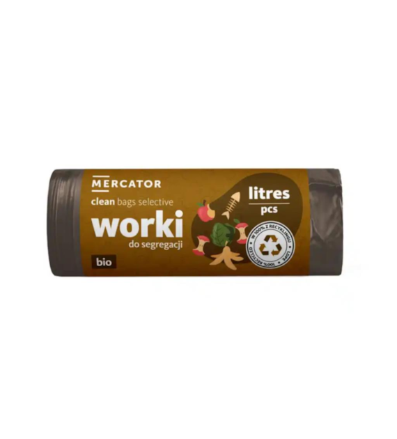 Worki do segregacji 120l - brązowy/BIO, 10szt