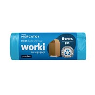 Worki do segregacji 120l - niebieski/papier, 10szt