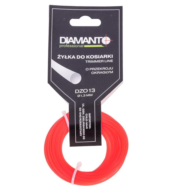 Żyłka do kosiarki okrągła 1,3mm 15m DIAMANTO