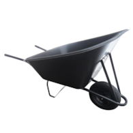 Taczki ogrodowe jednokołowe kosz plastikowy 210L