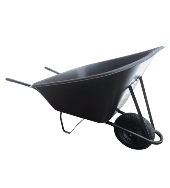 Taczki ogrodowe jednokołowe kosz plastikowy 210L