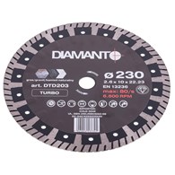 Tarcza diamentowa 230 x 2,6 x 22,23mm TURBO DIAMANTO