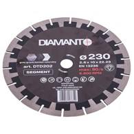 Tarcza diamentowa 230 x 2,6 x 22,23mm SEGMENT DIAMANTO