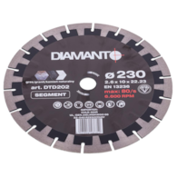 Tarcza diamentowa 230 x 2,6 x 22,23mm SEGMENT DIAMANTO