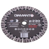 Tarcza diamentowa 230 x 2,4 x 22,23mm SEGMENT DIAMANTO