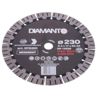 Tarcza diamentowa 230 x 2,4 x 22,23mm SEGMENT DIAMANTO