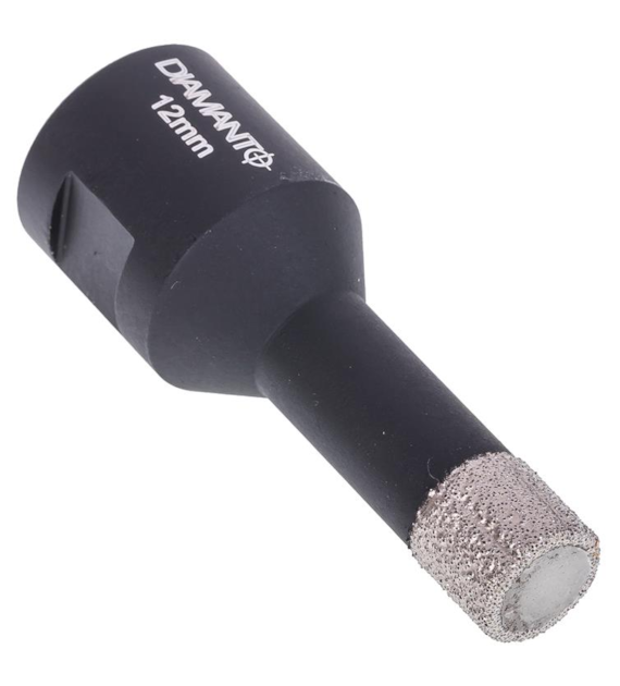 Otwornica diamentowa 12mm, uchwyt M14, diament lutowany DIAMANTO