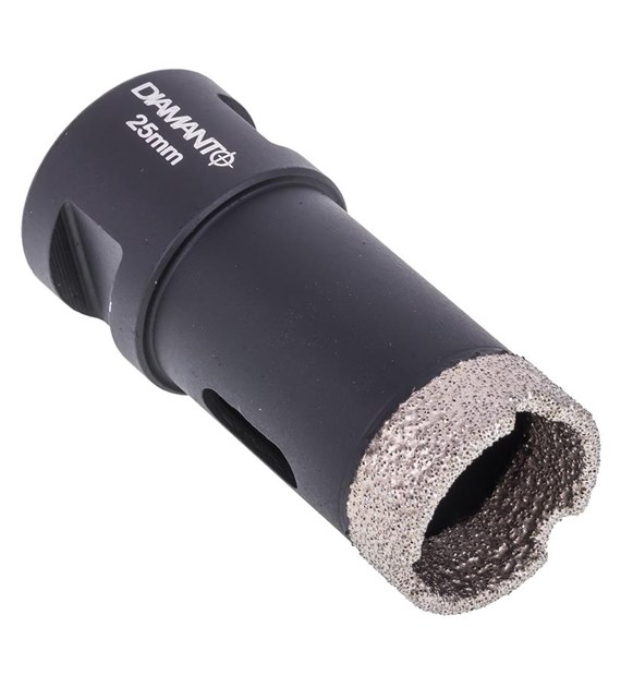 Otwornica diamentowa 25mm, uchwyt M14, diament lutowany DIAMANTO