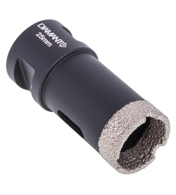 Otwornica diamentowa 25mm, uchwyt M14, diament lutowany DIAMANTO