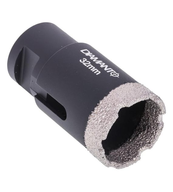 Otwornica diamentowa 32mm, uchwyt M14, diament lutowany DIAMANTO