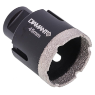 Otwornica diamentowa 45mm, uchwyt M14, diament lutowany DIAMANTO