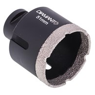 Otwornica diamentowa 51mm, uchwyt M14, diament lutowany DIAMANTO