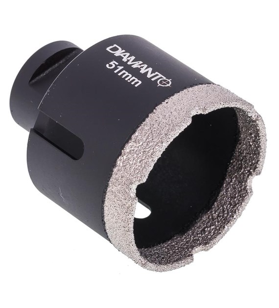 Otwornica diamentowa 51mm, uchwyt M14, diament lutowany DIAMANTO
