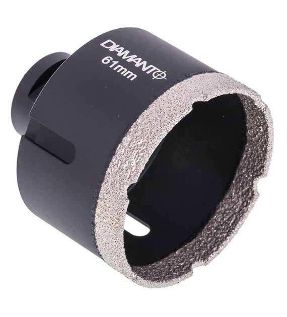 Otwornica diamentowa 61mm, uchwyt M14, diament lutowany DIAMANTO