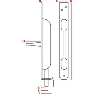 Zasuwa czołowa drzwiowa JANIA