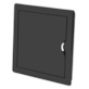 Drzwiczki rewizyjne plastikowe zatrzask 10 x 15cm - GRAFITOWE