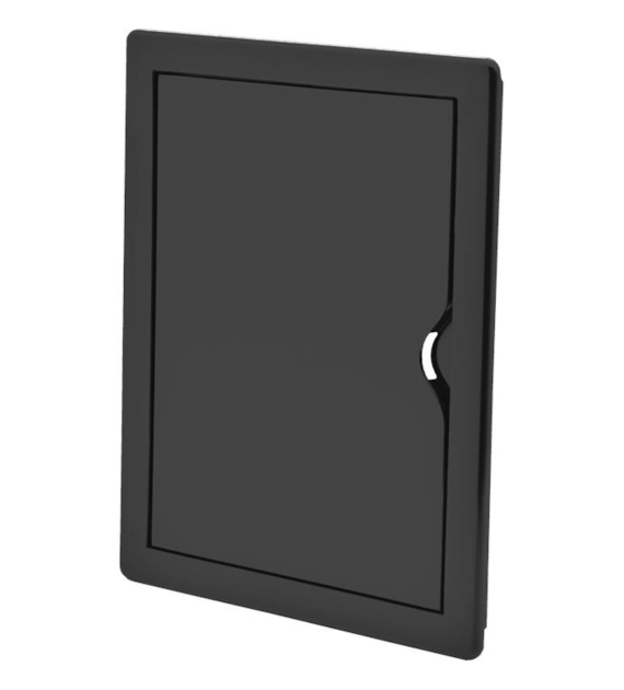 Drzwiczki rewizyjne plastikowe zatrzask 15 x 20cm - GRAFITOWE