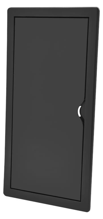 Drzwiczki rewizyjne plastikowe zatrzask 15 x 30cm - GRAFITOWE