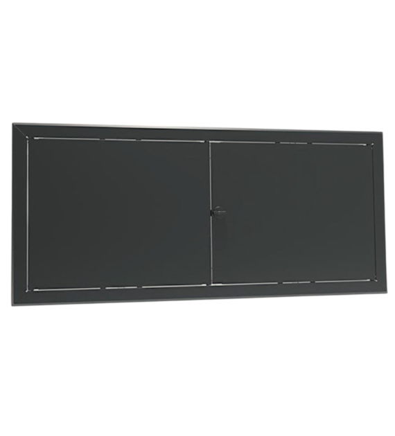 Drzwiczki rewizyjne dwuskrzydłowe malowane MAXI 100 x 70cm - CZARNE, pokrętło