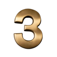 Cyfra na dom 10 cm MOSIĄDZ 3