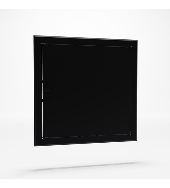 Drzwiczki rewizyjne malowane zatrzask (wew. 15x15) - CZARNE