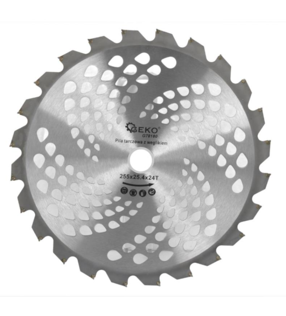 Tarcza z widią do podkaszarki spalinowej 255 x 25,4mm x 24T