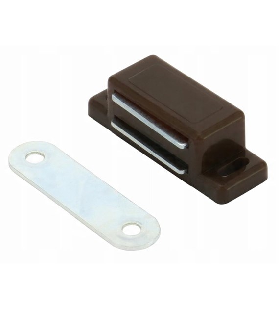 Zamek meblowy magnetyczny - BRĄZOWY