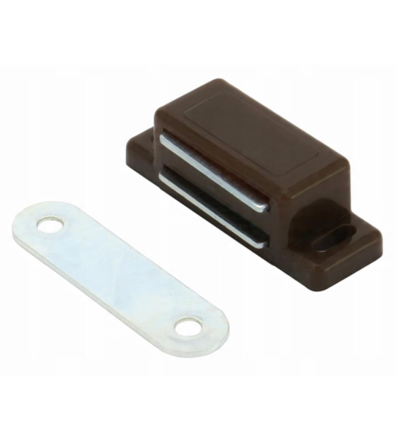 Zamek meblowy magnetyczny - BRĄZOWY