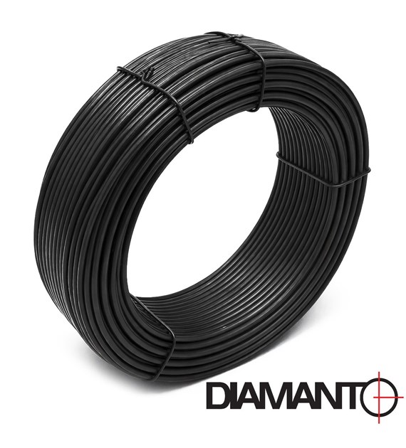 Drut ogrodniczy powlekany PCV 2,6mm x 52m (czarny)