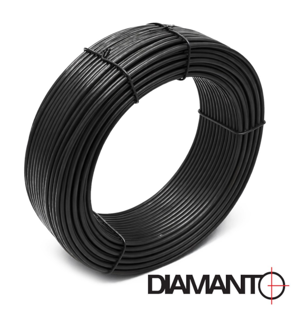 Drut ogrodniczy powlekany PCV 2,6mm x 52m (czarny)