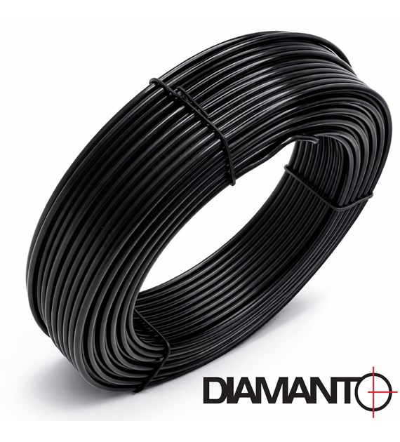 Drut ogrodniczy powlekany PCV 3,40mm x 52m (czarny)