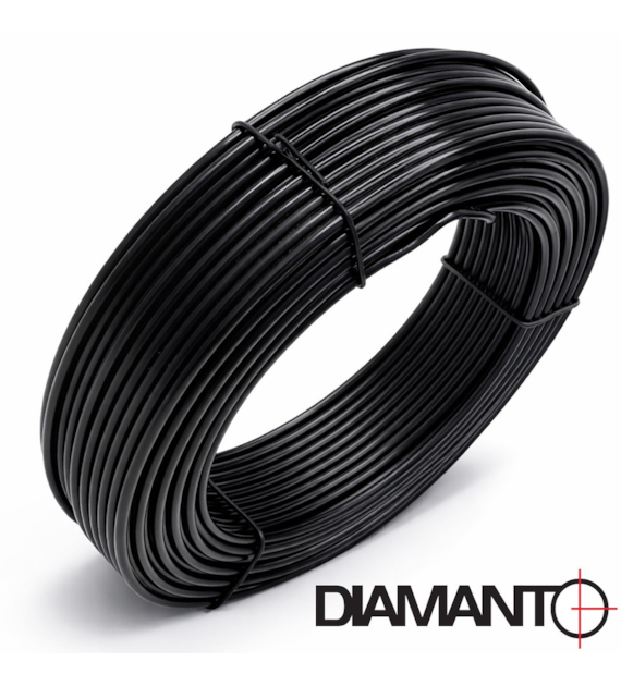 Drut ogrodniczy powlekany PCV 3,40mm x 52m (czarny)